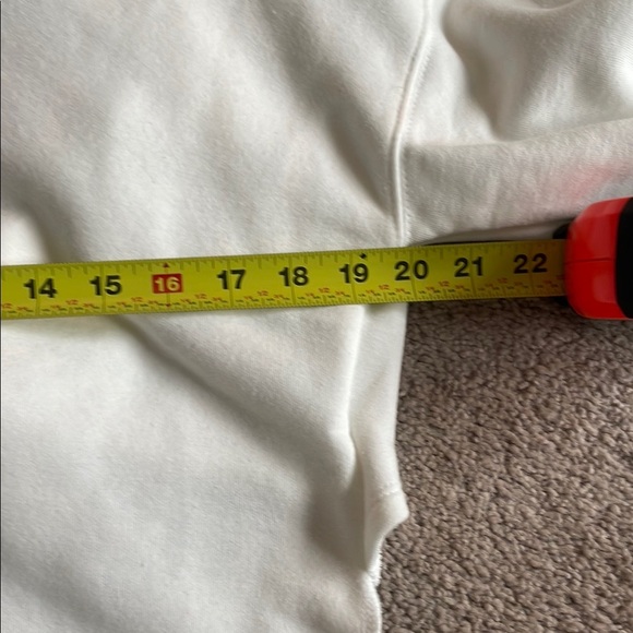 Fabletics White Crop Tie Front Blouse - Picture 4 of 6